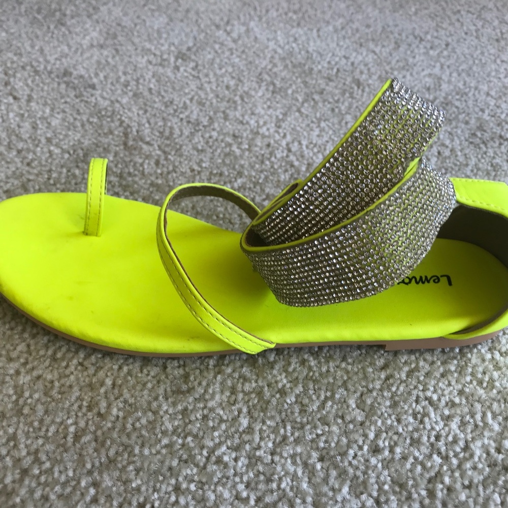 Dolls Kill neon yellow shoes 8
